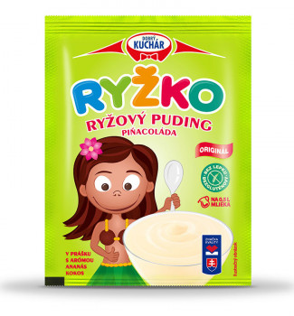 Ryžový puding v prášku piňacoláda